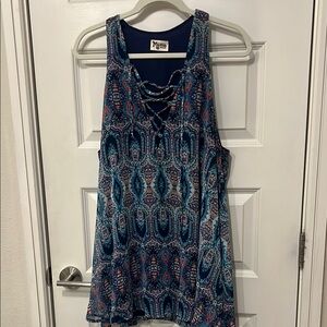 Show Me Your MuMu Blue Sleeveless Sundress